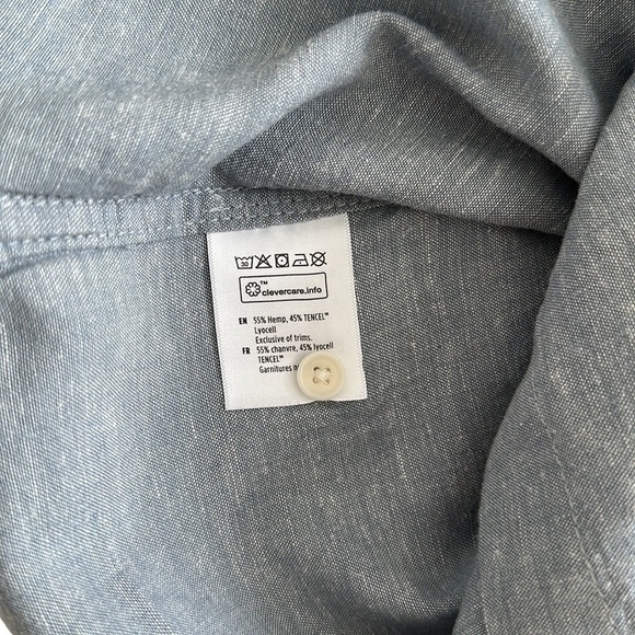 Tentree | Hemp Resort Short Sleeve Button Down Shirt - Size XL - Picture 5 of 12